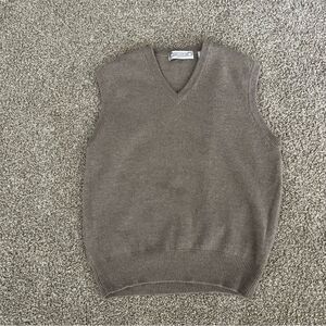 Vintage John Ashford lambswool sweater vest men's M